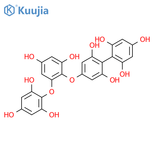 [1,1'-Biphenyl]-2,2',4,6,6'-pentol, 4'-[2,4-dihydroxy-6-(2,4,6-trihydroxyphenoxy)phenoxy]- structure