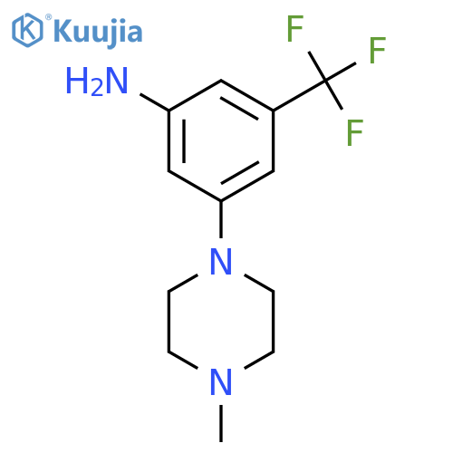 3-(4-METHYLPIPERAZIN-1-YL)-5-(TRIFLUOROMETHYL)ANILINE structure