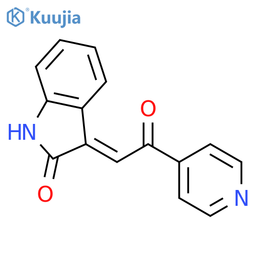 2H-Indol-2-one, 1,3-dihydro-3-[2-oxo-2-(4-pyridinyl)ethylidene]- structure