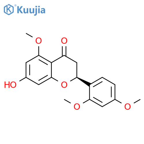 4H-1-Benzopyran-4-one,2-(2,4-dimethoxyphenyl)-2,3-dihydro-7-hydroxy-5-methoxy-, (2S)- structure