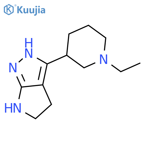 Pyrrolo[2,3-c]pyrazole,3-(1-ethyl-3-piperidinyl)-1,4,5,6-tetrahydro- structure