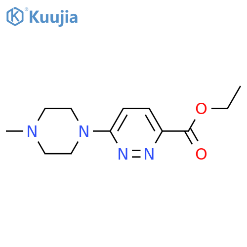 ethyl 6-(4-methylpiperazin-1-yl)pyridazine-3-carboxylate structure