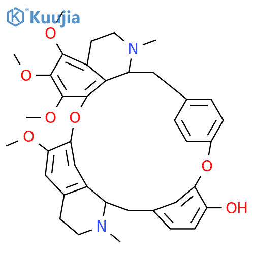 2H-1,24:12,15-Dietheno-6,10-metheno-16H-pyrido[2',3':17,18][1,10]dioxacycloeicosino[2,3,4-ij]isoquinolin-9-ol,3,4,4a,5,16a,17,18,19-octahydro-20,21,22,26-tetramethoxy-4,17-dimethyl-,(4aS,16aS)- (9CI) structure