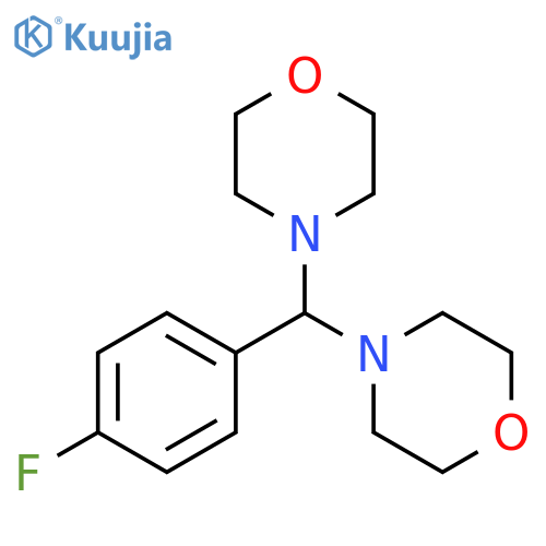 4,4'-(4-Fluorophenyl)methylenedimorpholine structure