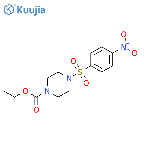 ethyl 4-(4-nitrobenzenesulfonyl)piperazine-1-carboxylate structure