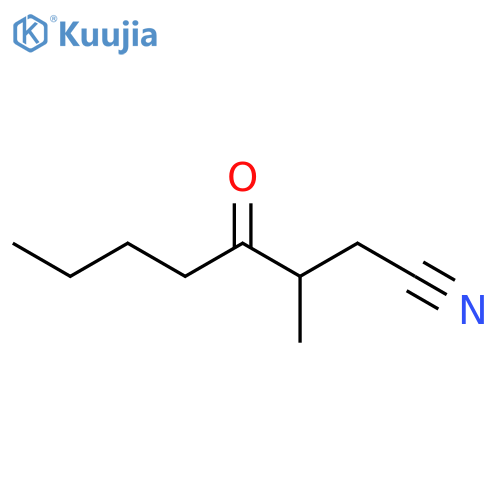 Octanenitrile, 3-methyl-4-oxo- structure