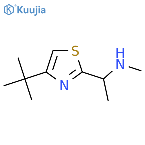1-(4-(Tert-butyl)thiazol-2-yl)-N-methylethan-1-amine structure