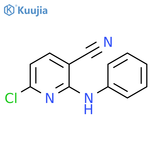 3-Pyridinecarbonitrile, 6-chloro-2-(phenylamino)- structure