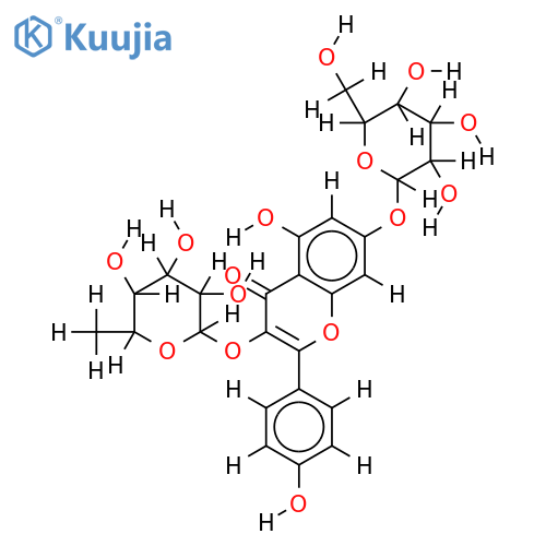 3-O-alpha-L-Rhamnopyranoside-Populnin structure