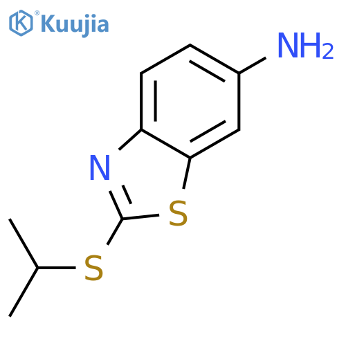 2-(Isopropylthio)-1,3-benzothiazol-6-amine structure