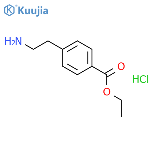 Ethyl 4-(2-aminoethyl)benzoate hydrochloride structure