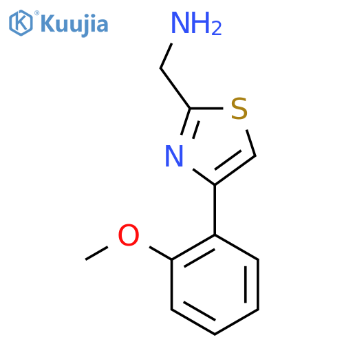 [4-(2-Methoxyphenyl)-1,3-thiazol-2-yl]methanamine structure