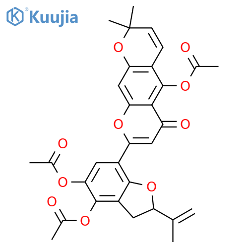 Dihydrofuranoartobilochromene a; (-)-form, Tri-Ac structure