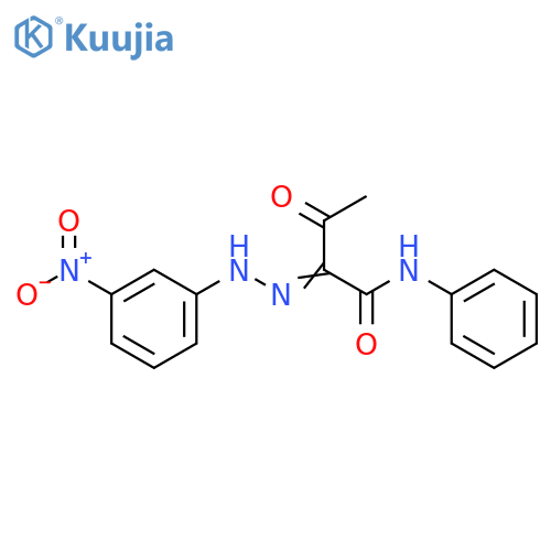 Butanamide, 2-[(3-nitrophenyl)hydrazono]-3-oxo-N-phenyl- structure
