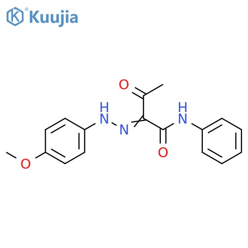 Butanamide, 2-[(4-methoxyphenyl)hydrazono]-3-oxo-N-phenyl- structure