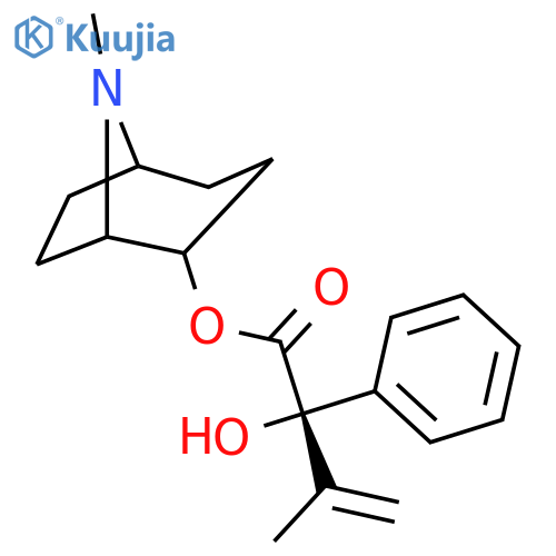 Benzeneacetic acid, a-hydroxy-a-(1-methylethenyl)-,8-methyl-8-azabicyclo[3.2.1]oct-2-yl ester structure
