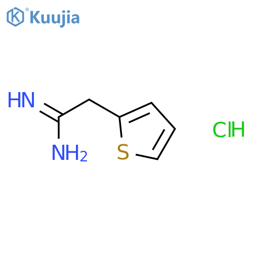 2-(thiophen-2-yl)ethanimidamide hydrochloride structure