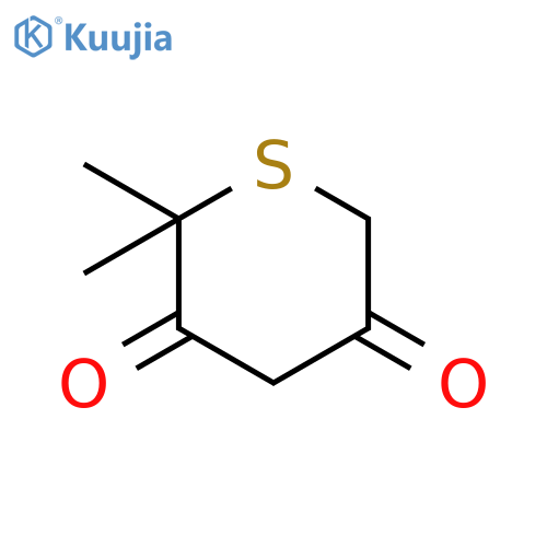 2,2-dimethylthiane-3,5-dione structure