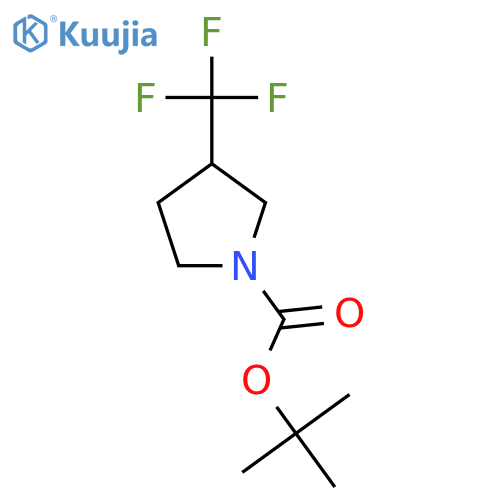 tert-Butyl 3-(trifluoromethyl)pyrrolidine-1-carboxylate structure