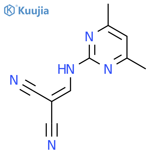 Propanedinitrile, [[(4,6-dimethyl-2-pyrimidinyl)amino]methylene]- structure
