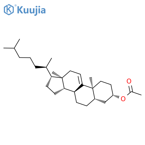 Cholest-9(11)-en-3-ol, acetate, (3b,5a)- structure