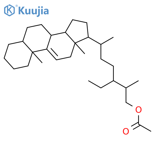 24alpha-Ethylcholest-9(11)-enol acetate structure