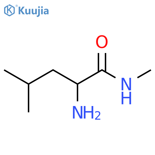 (2S)-2-amino-N,4-dimethylpentanamide structure