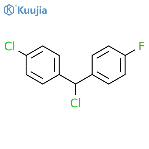 Benzene, 1-[chloro(4-chlorophenyl)methyl]-4-fluoro- structure