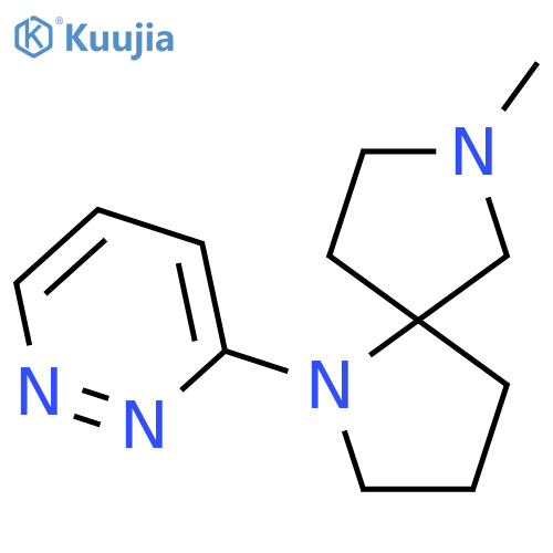 1,7-Diazaspiro[4.4]nonane, 7-methyl-1-(3-pyridazinyl)- structure