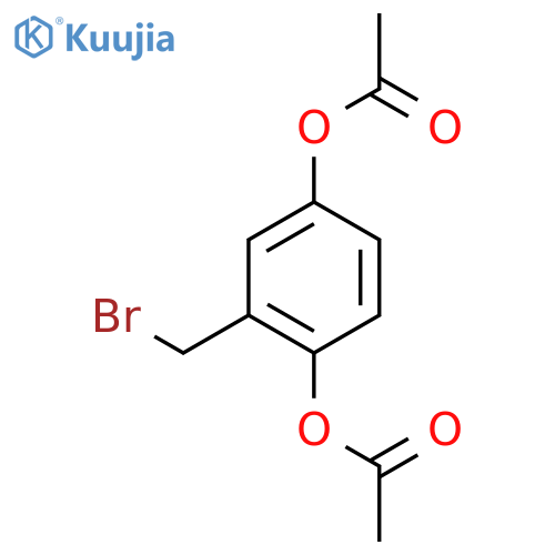 2-(Bromomethyl)-1,4-phenylene diacetate structure
