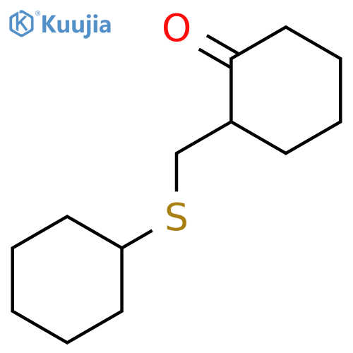 CYCLOHEXANONE, 2-[(CYCLOHEXYLTHIO)METHYL]- structure