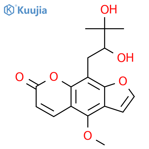 9-(2,3-Dihydroxy-3-methylbutyl)-4-methoxyfuro[3,2-g]chromen-7-one structure