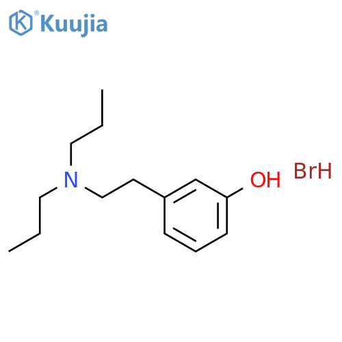 Phenol,3-[2-(dipropylamino)ethyl]-, hydrobromide (1:1) structure