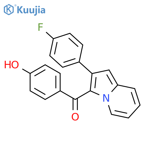 METHANONE, [2-(4-FLUOROPHENYL)-3-INDOLIZINYL](4-HYDROXYPHENYL)- structure