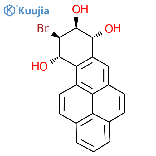 (7R,?8S,?9R,?10S)?-?9-?Bromo-?7,?8,?9,?10-?tetrahydrobenzoa?pyrene-?7,?8,?10-?triol structure