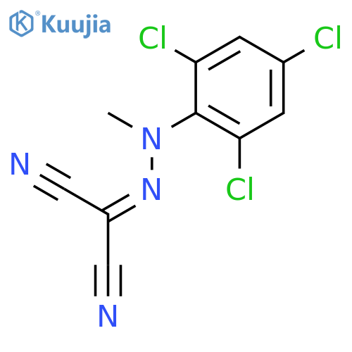 Propanedinitrile, [methyl(2,4,6-trichlorophenyl)hydrazono]- structure