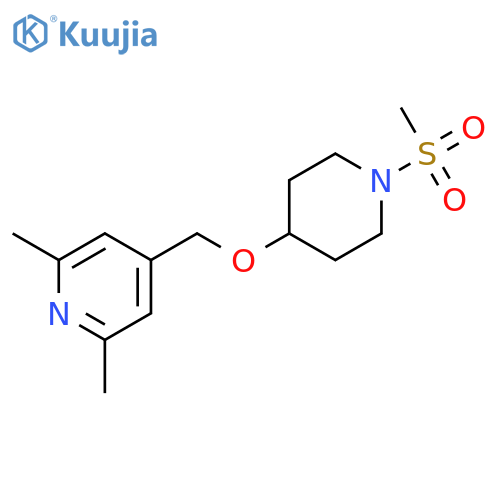 Piperidine, 4-[(2,6-dimethyl-4-pyridinyl)methoxy]-1-(methylsulfonyl)- structure