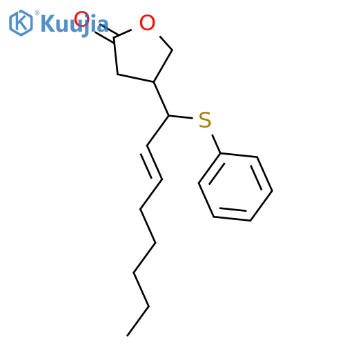 2(3H)-Furanone, dihydro-4-[1-(phenylthio)-2-octenyl]- structure
