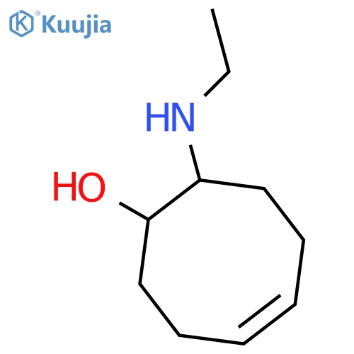 (4Z)-8-(ethylamino)cyclooct-4-en-1-ol structure