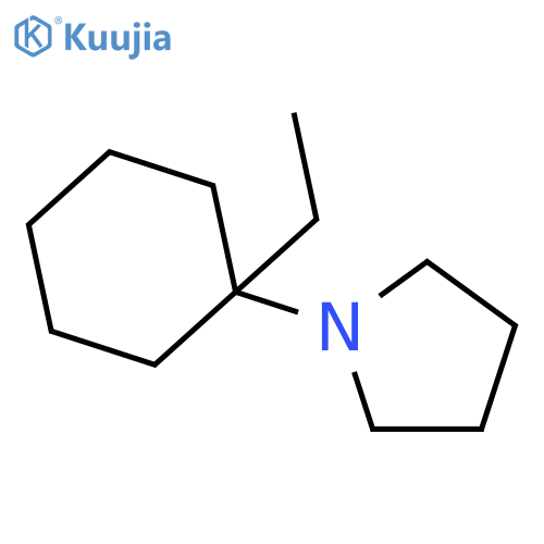 Pyrrolidine, 1-(1-ethylcyclohexyl)- structure