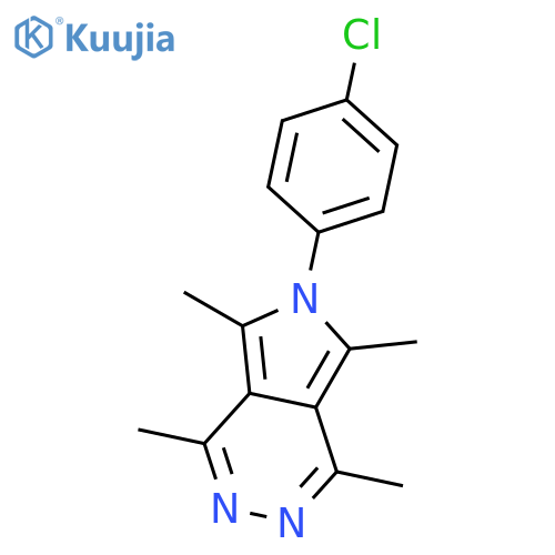 6H-Pyrrolo[3,4-d]pyridazine, 6-(4-chlorophenyl)-1,4,5,7-tetramethyl- structure