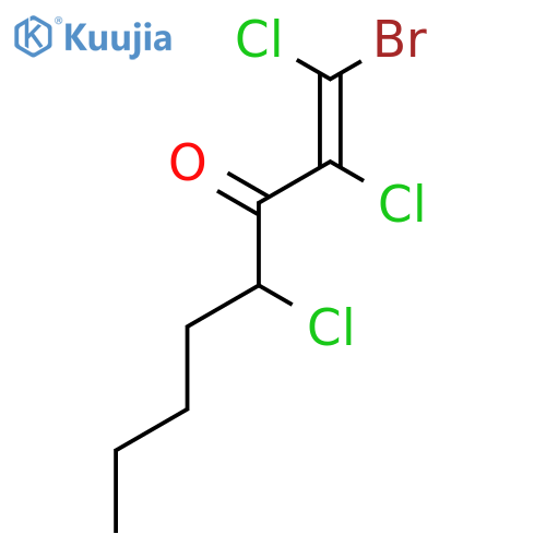1-Bromo-1,2,4-trichlorooct-1-en-3-one structure