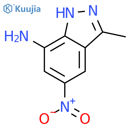 1H-Indazol-7-amine, 3-methyl-5-nitro- structure