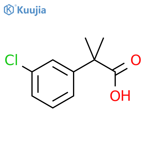 2-(3-Chlorophenyl)-2-methylpropanoic acid structure