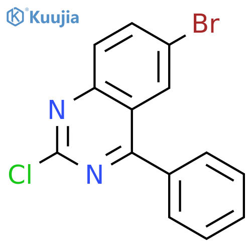 6-BROMO-2-CHLORO-4-PHENYLQUINAZOLINE structure