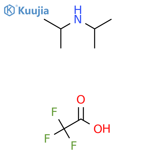 N-Propan-2-ylpropan-2-amine;2,2,2-trifluoroacetic acid structure