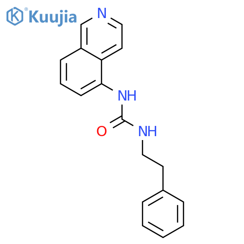 1-(isoquinolin-5-yl)-3-(2-phenylethyl)urea structure