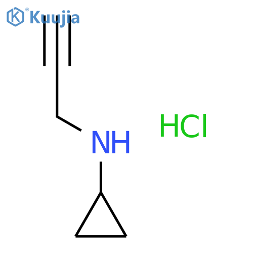 N-(prop-2-yn-1-yl)cyclopropanamine hydrochloride structure