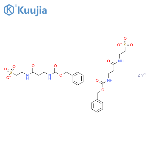 Zinc carbobenzoxy-beta-alanyltaurinate structure