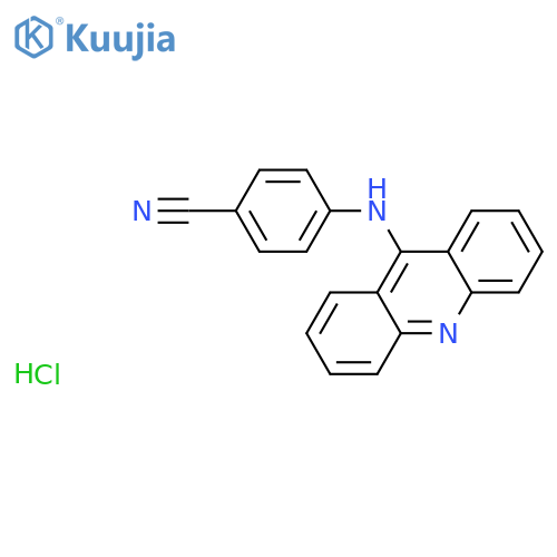 Benzonitrile,4-(9-acridinylamino)-, hydrochloride (1:1) structure